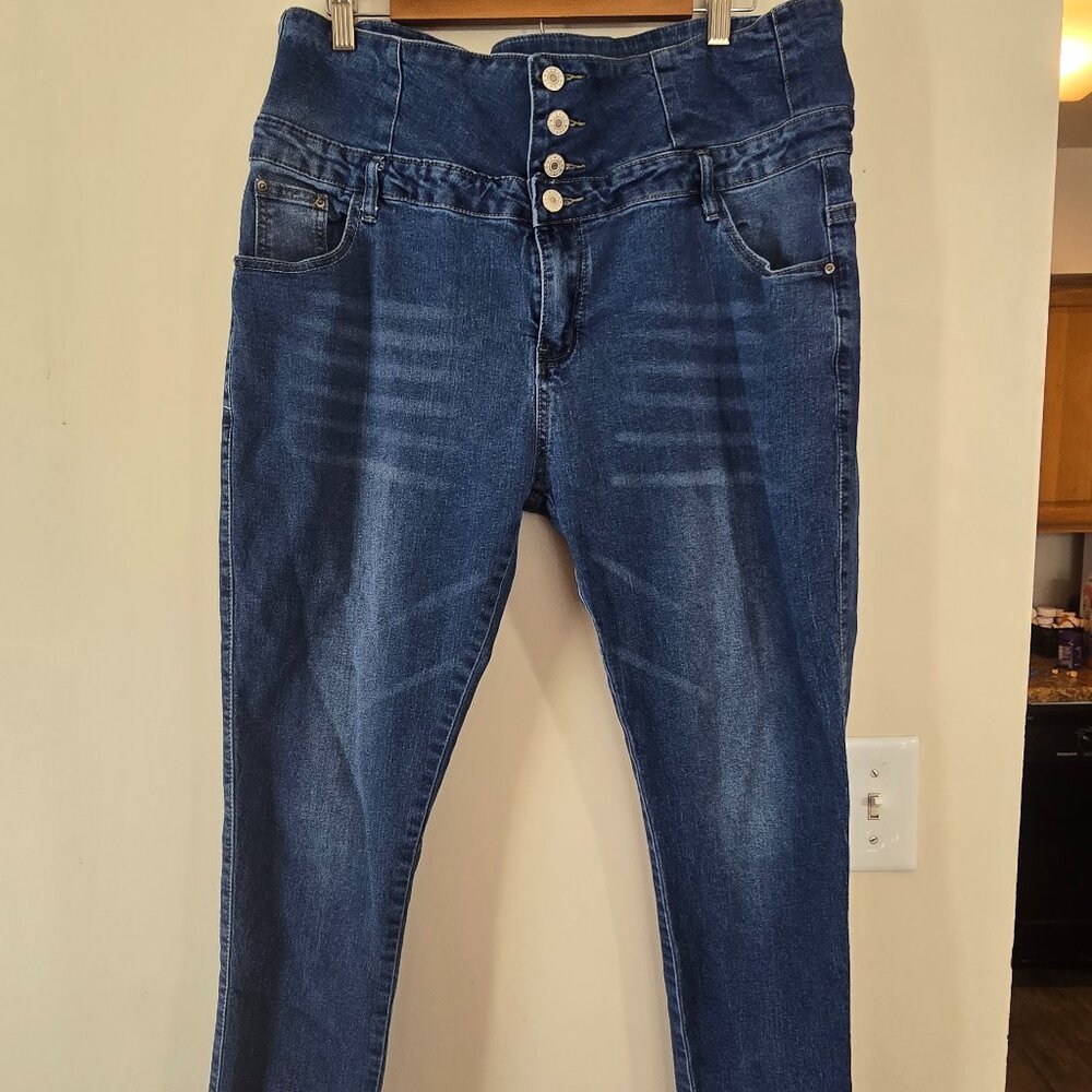 Women's Plus 3x Denim High Waist Skinny Jeans